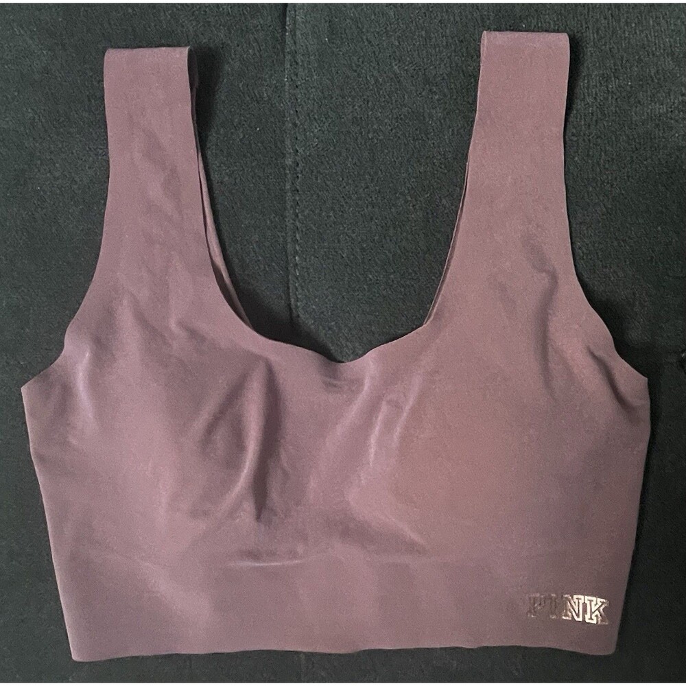 Victoria's Secret Bralette Small Mauve Color with Metallic Logo